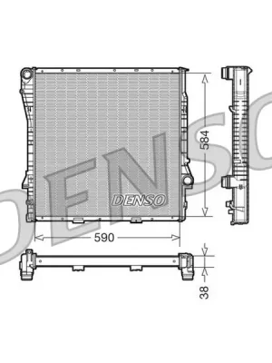 Originální Chladič, chlazení motoru DENSO DRM05117