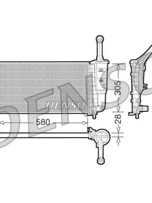 Levný Chladič, chlazení motoru DENSO DRM09106