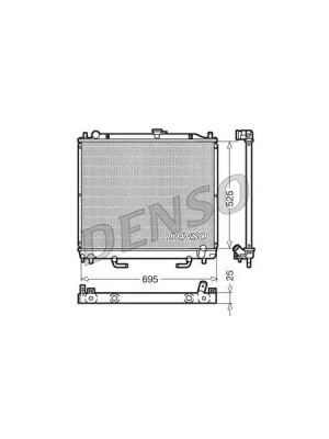 Zlevněný Chladič, chlazení motoru DENSO DRM45015