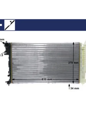 Autentický Chladič, chlazení motoru MAHLE CR 498 000S