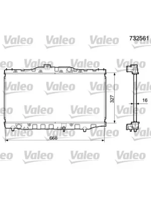 Rychlé Dodání Chladič, chlazení motoru VALEO 732561