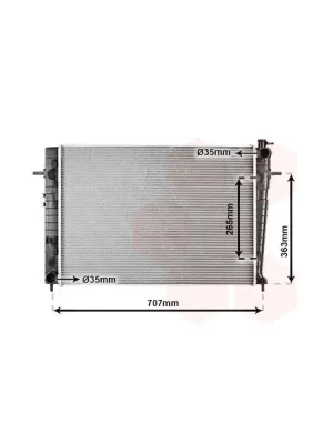 Chladič, chlazení motoru VAN WEZEL 82002204 Super Cena