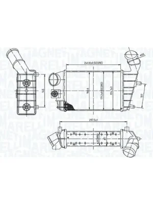 Značkový Chladič turba MAGNETI MARELLI 351319204460
