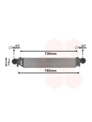 Chladič turba VAN WEZEL 30004297 Autentický
