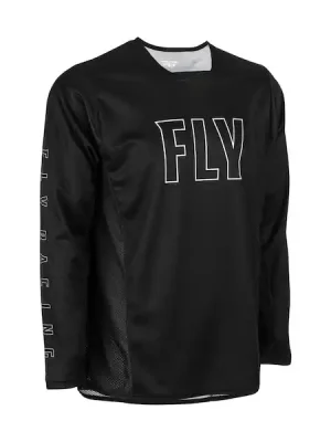 Nízká Cena cyklo dres RADIUM, FLY RACING - USA (černá/bílá , vel. M)