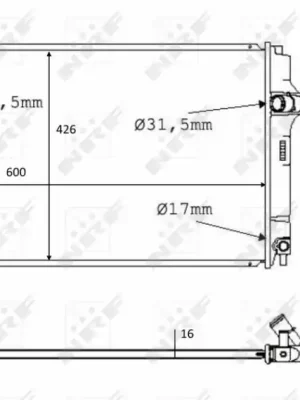 Ihned K Objednání Chladič, chlazení motoru NRF 58382