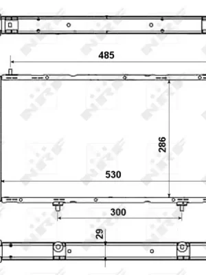 Chladič, chlazení motoru NRF 58957A Nejprodávanější