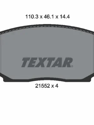 Sada brzdových destiček, kotoučová brzda TEXTAR 2155202 Koupit Online
