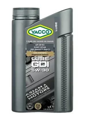 Olej Yacco lube GDI 5W-30 1L Expresní Doručení