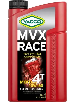 Omezená Nabídka Olej Yacco MVX Race 4T 10W-60 2L