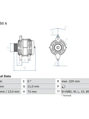 Přímo Od Výrobce generátor BOSCH 0 986 084 470