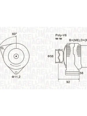 Přímo Od Výrobce generátor MAGNETI MARELLI 063731299010