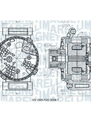 Expresní Doručení generátor MAGNETI MARELLI 063731557610