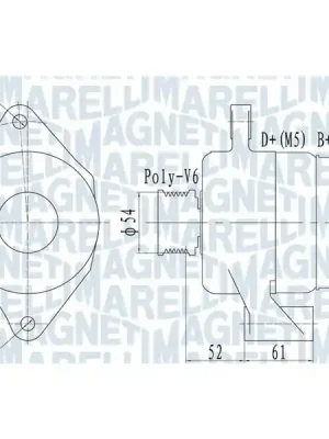 generátor MAGNETI MARELLI 063732049010 Nízká Cena