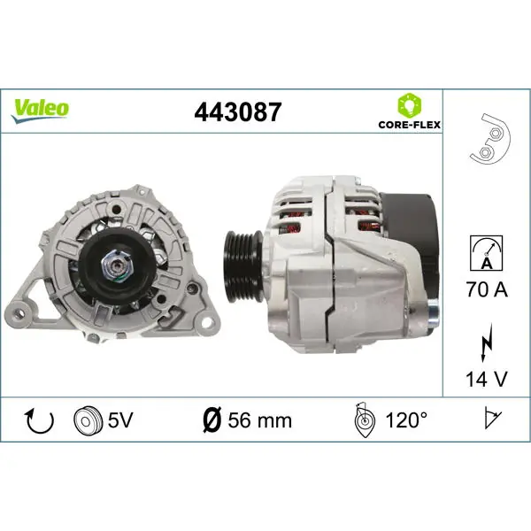 Nízká Cena generátor VALEO 443087