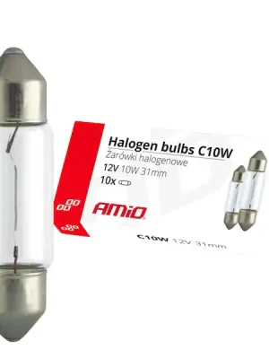 Cenový Hit Halogenová žárovka C10W Festoon 31mm 12V 10ks