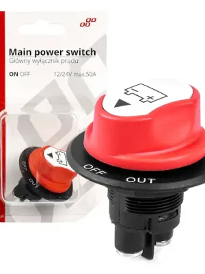 Hlavní vypínač autobaterie 12/24 max.50A-03025 Vysoce Kvalitní