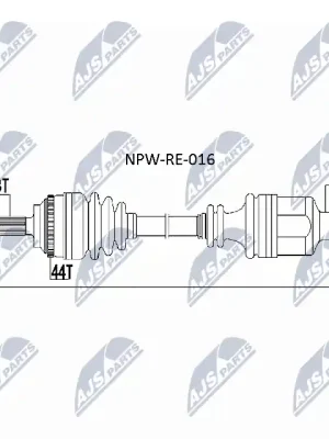 Cenově Výhodný Hnací hřídel NTY NPW-RE-016