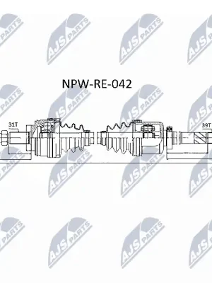 Kup Teď Hnací hřídel NTY NPW-RE-042