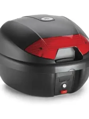 K30N MONOLOCK topcase, KAPPA (30 L, černý nelakovaný + červená odrazka) Akce