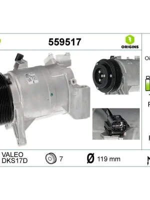 Značkový Kompresor, klimatizace VALEO 559517