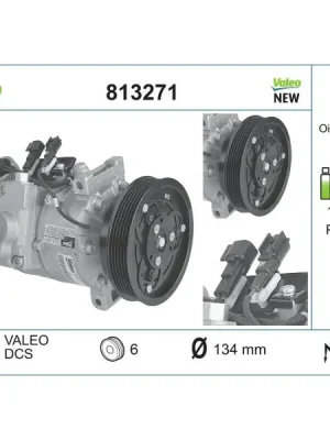 Novinka Kompresor, klimatizace VALEO 813271