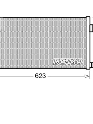 Aktuální Kondenzátor, klimatizace DENSO DCN11010