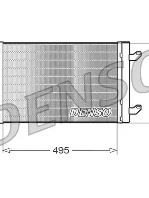 Kondenzátor, klimatizace DENSO DCN13015 Levný