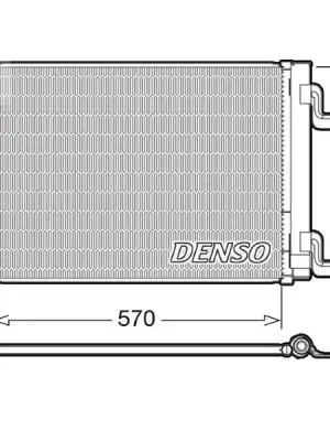 Ověřený Kondenzátor, klimatizace DENSO DCN20001