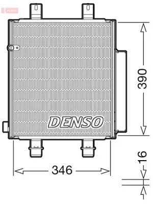 Kondenzátor, klimatizace DENSO DCN35004 Odeslání Ihned