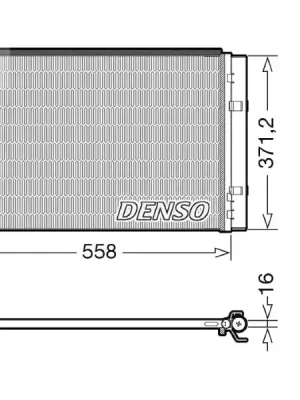 Kondenzátor, klimatizace DENSO DCN41015 Nejlepší Cena