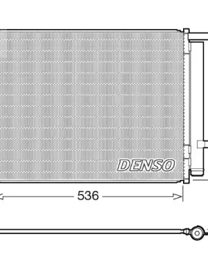 Kondenzátor, klimatizace DENSO DCN43002 Cenově Výhodný