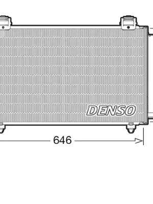 Zlevněný Kondenzátor, klimatizace DENSO DCN50043