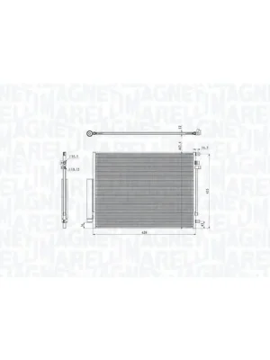 Kup Teď Kondenzátor, klimatizace MAGNETI MARELLI 350203104400