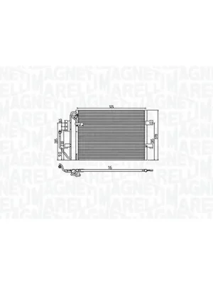 Kondenzátor, klimatizace MAGNETI MARELLI 350203785000 Top Prodej