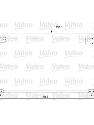 Kondenzátor, klimatizace VALEO 814047 Levný