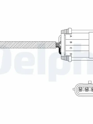 Autentický Lambda sonda DELPHI ES11055-12B1