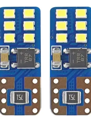 LED CANBUS 12SMD UltraBright 2016 T10e (W5W) White 12V / 24V Cenově Výhodný