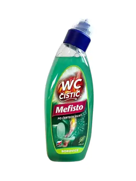 Jen Po Omezenou Doba Mefisto WC silný čistič 750ml Borovice