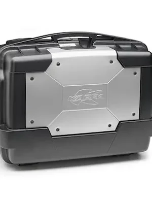 MONOKEY TopCase/Boční kufr GARDA - 46l, KAPPA (stříbrný/černý, kompozit) Nejlepší Volba