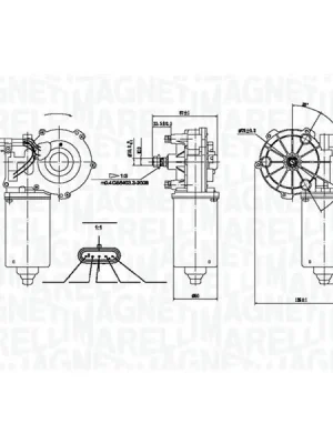Cenový Hit Motor stěračů MAGNETI MARELLI 064361200010