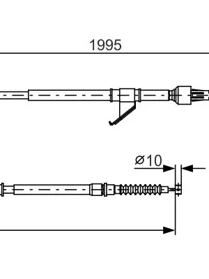 Aktuální Tažné lanko, parkovací brzda BOSCH 1987482069
