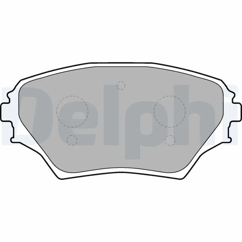 Koupit Online Sada brzdových destiček, kotoučová brzda DELPHI LP1632