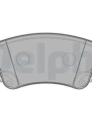 Nízká Cena Sada brzdových destiček, kotoučová brzda DELPHI LP2203