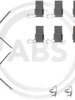 Aktuální Sada příslušenství, obložení kotoučové brzdy A.B.S. 1089Q