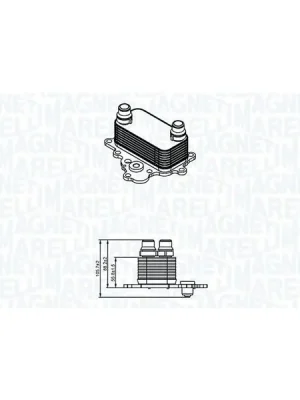 Olejový chladič, motorový olej MAGNETI MARELLI 350300004700 Koupit Online