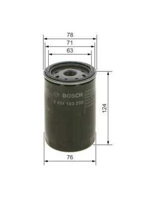 Olejový filtr BOSCH 0 451 103 259 Zlevněný