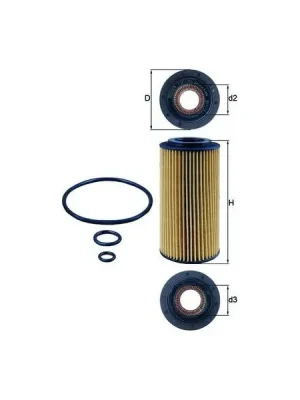 Olejový filtr MAHLE OX 179D Ověřený