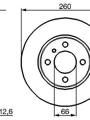 Brzdový kotouč BOSCH 0986478029 Doprava Zdarma