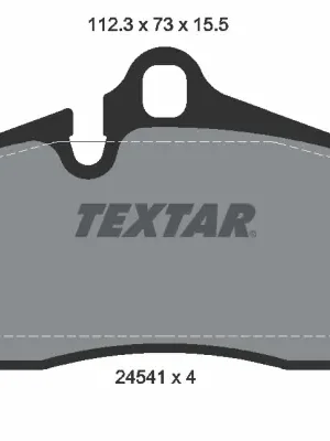 Sada brzdových destiček, kotoučová brzda TEXTAR 2454101 Nejlepší Cena